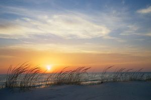 lake-michigan-sunset-with-dune-grass-mary-lee-dereske